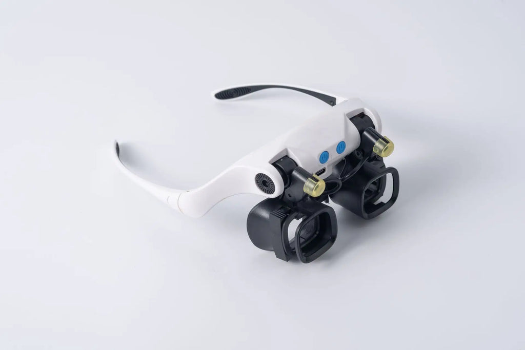 Jewelers Magnifying Glass Close Work Glasses Light 5 Interchangeable