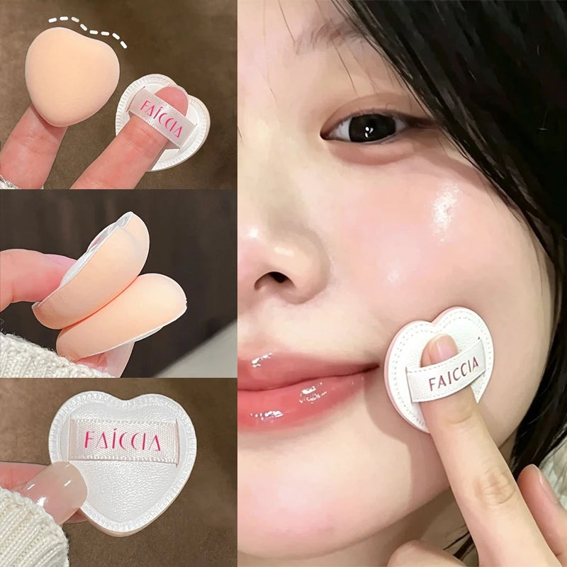 1 2 Love Mini Finger Puff Cotton Candy Air Cushion Sponge Blusher Zpaxo