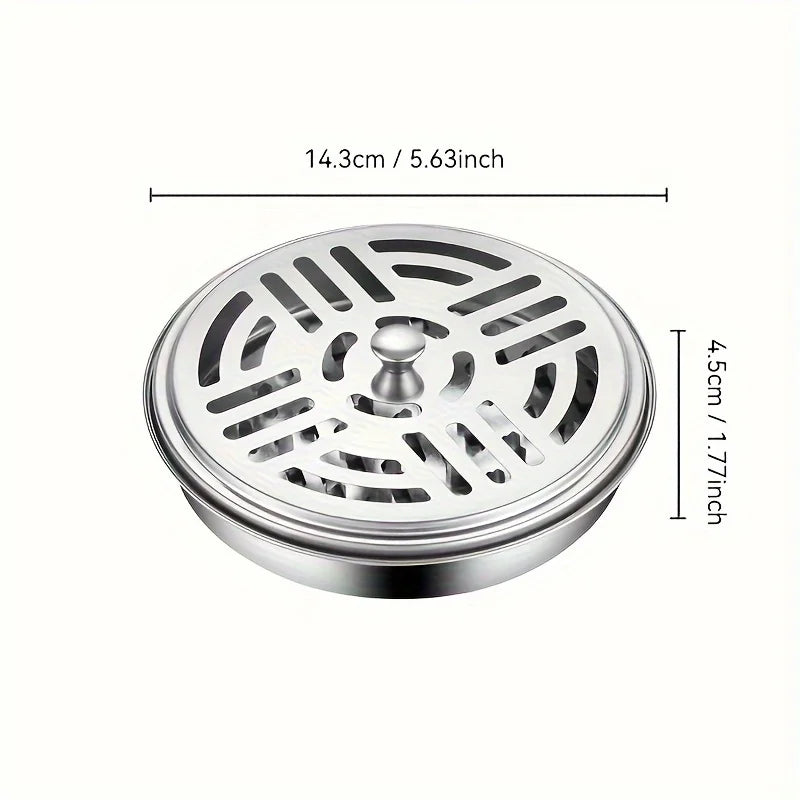 Stainless Steel Fireproof Mosquito Coil Holder Tray