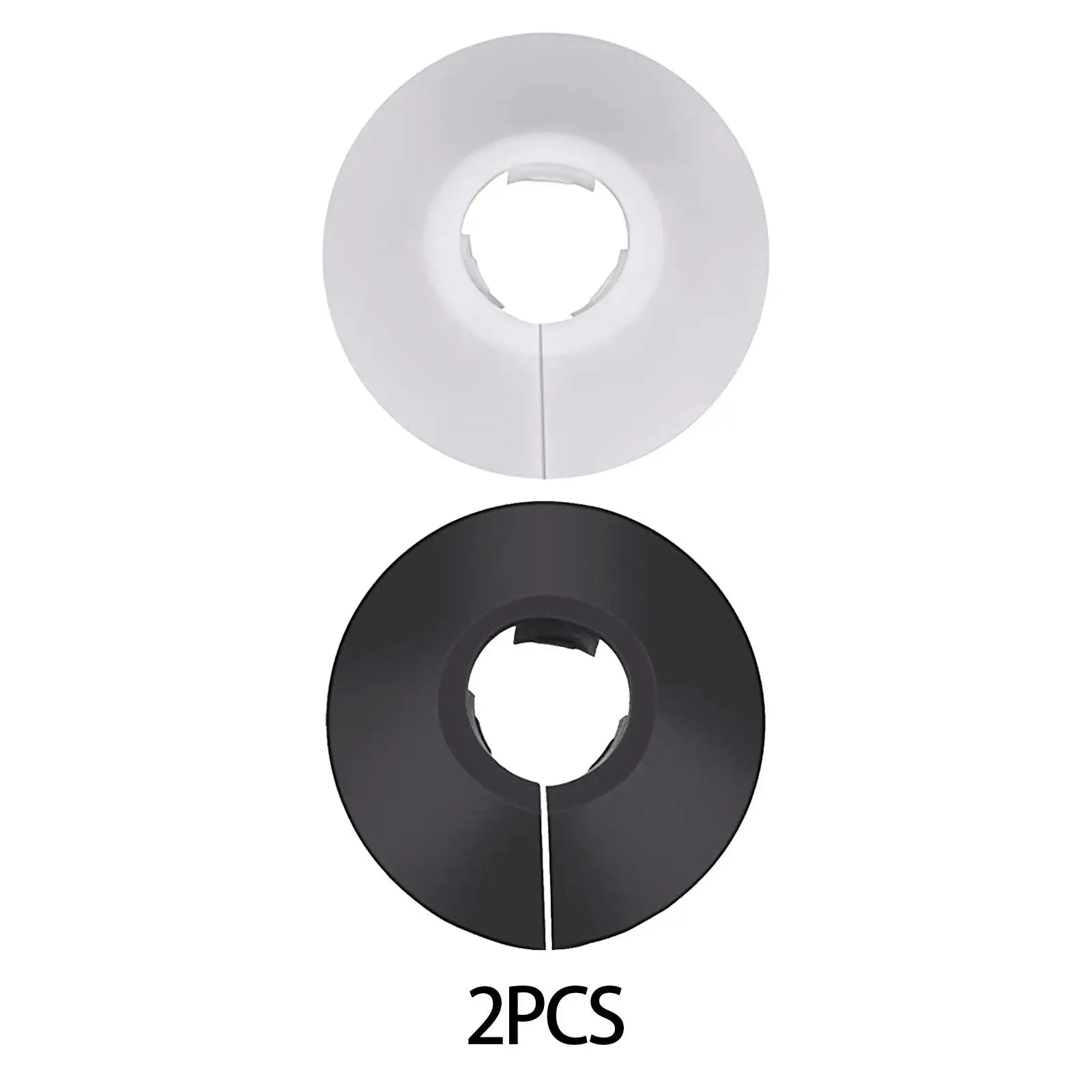 2-Pack Decorative Flange Pipe Cover Collars – PVC Wall Escutcheon Pipe Cover Collar Zpaxo
