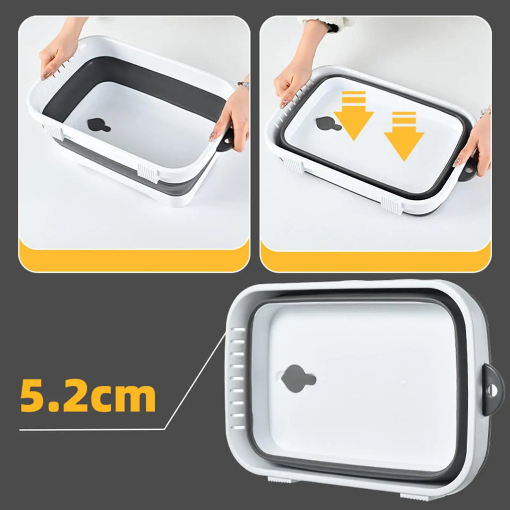 Foot Bath Pool Portable Non-slip Wash Basin Swimming Feet Tray