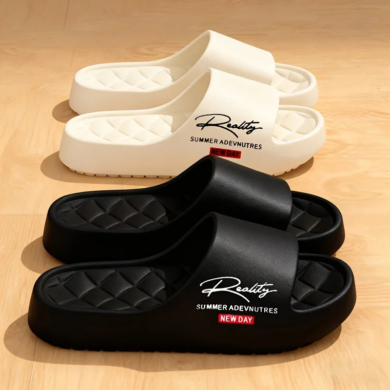 Cloud-like Soft EVA Slippers, Lightweight Unisex for Home Outdoor, Fashionable Men's Bathroom Slippers, Comfortable All Seasons Zpaxo