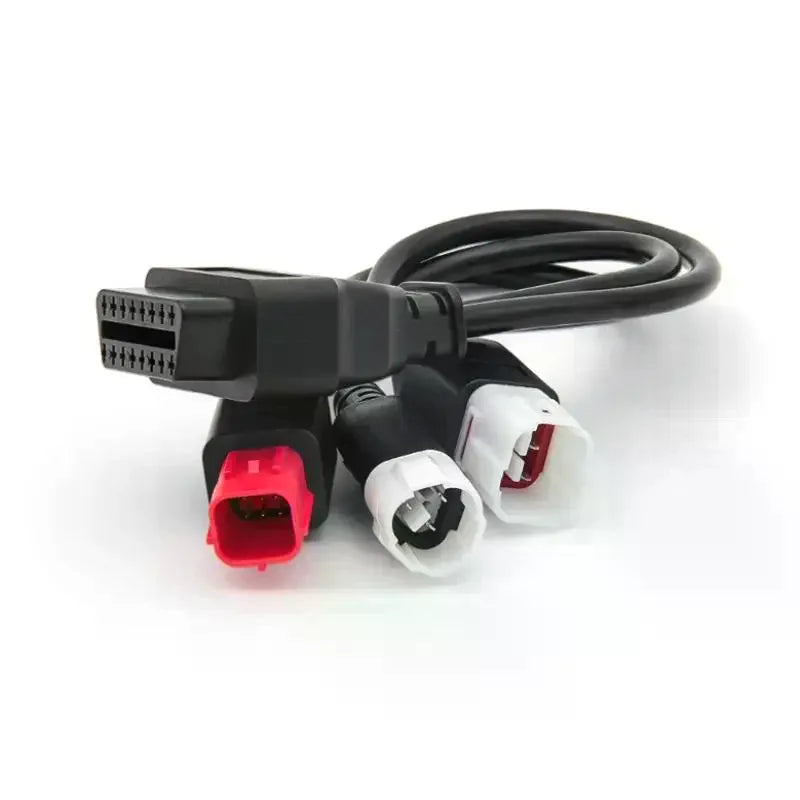 3-in-1 Motorcycle OBD2 Diagnostic Adapter Cable 3/4/6 to 16 Pin