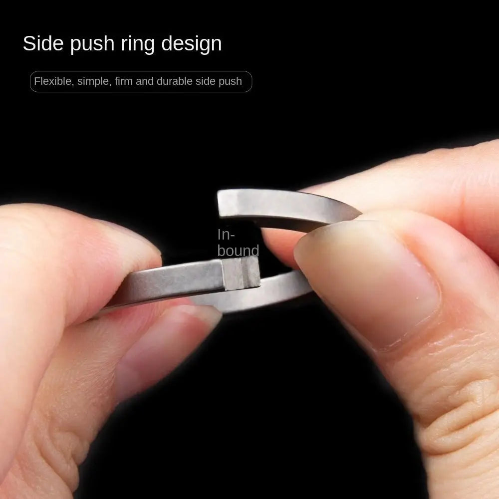 18/22/26/32mm Titanium Alloy Key Rings Organizer Lightweight Titanium Alloy Keychains Removable Quick Release Zpaxo