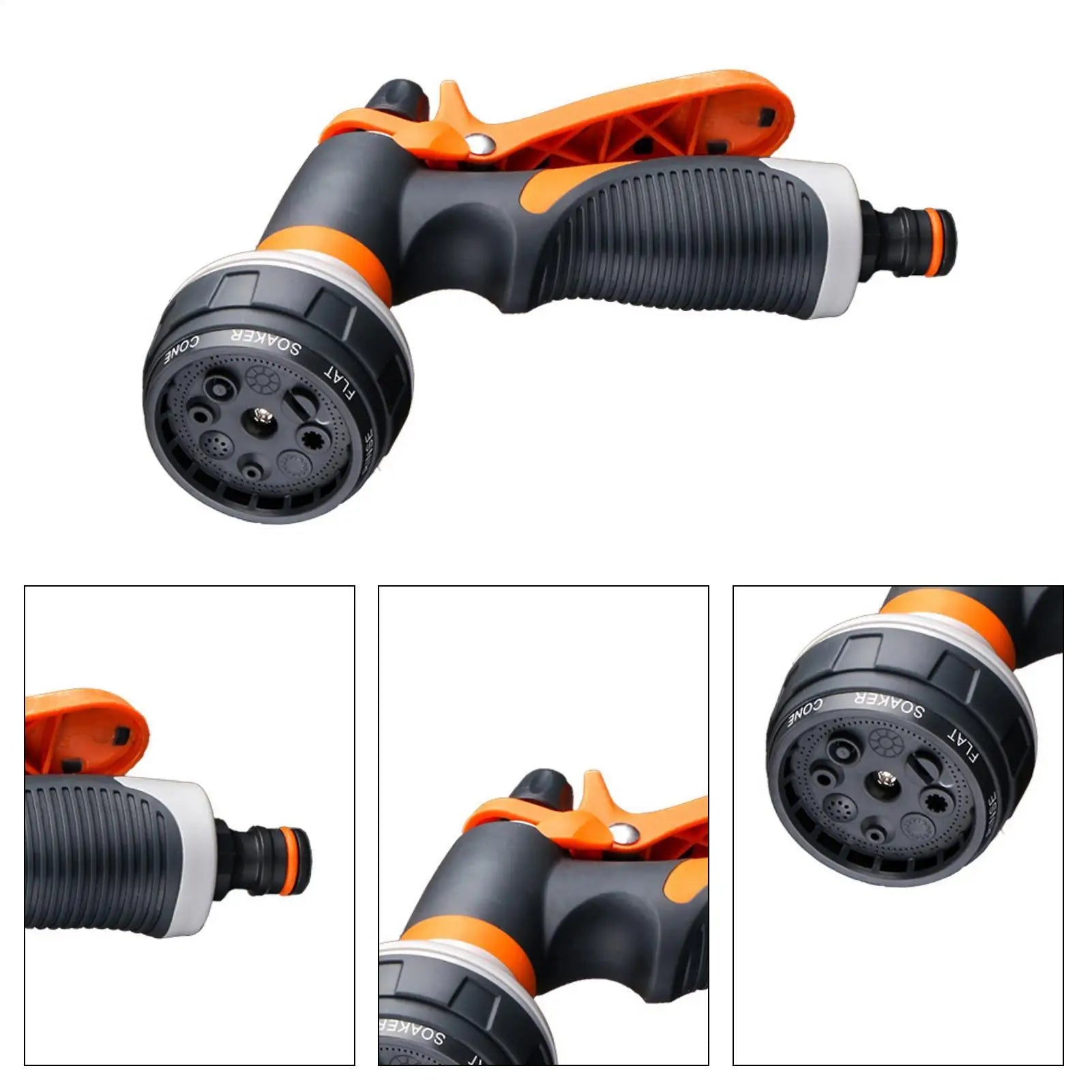 Multifunctional Garden Hose Spray Nozzle 8 Patterns Watering Sprayer