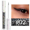 1PC Colorful Shiny Liquid Eyeliner - Flashing, Waterproof, Silky, Long-lasting, Suitable for Music Festivals and Parties Zpaxo 02