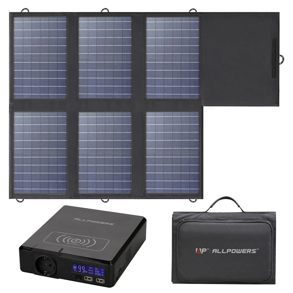 ALLPOWERS Solar Powerbank 41600mAh 200W Portable Powerstation Zpaxo black Saudi Arabia UK