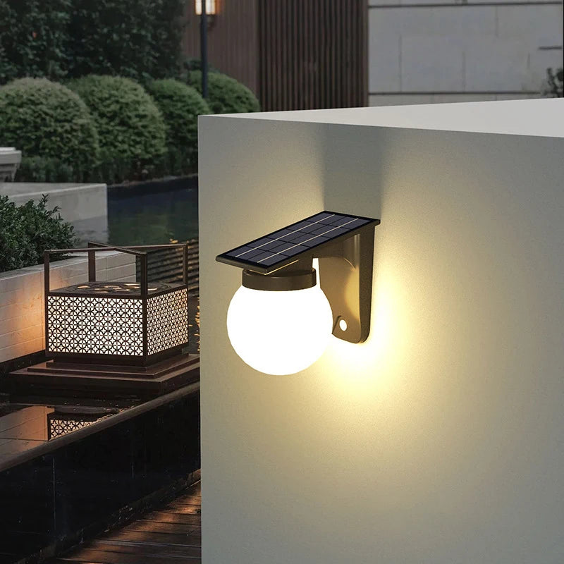 2026 New Solar Wall Light, Outdoor Garden Lighting Easy installation, available in multiple scenarios，IP54 Waterproof Zpaxo WARM