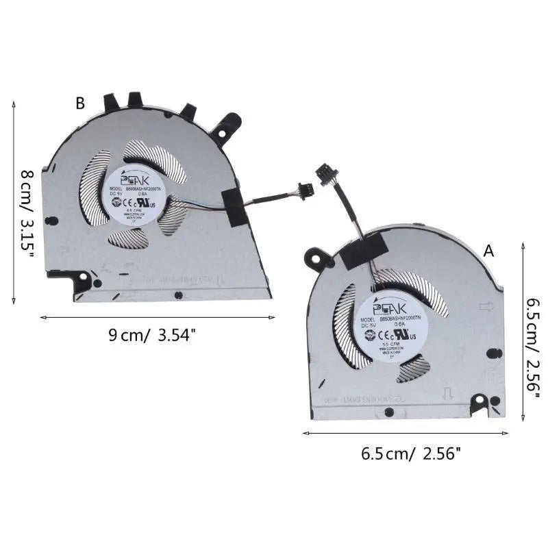 652F Laptop Cooling Fan Repalcement GPU CPU Cooler Inspiron 15 7510 Zpaxo