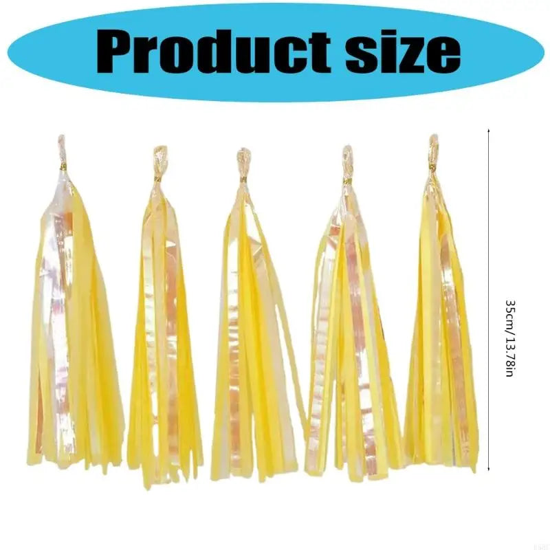 Colorful Tassels Ribbons Garland Birthday Wedding Celebration Supplies