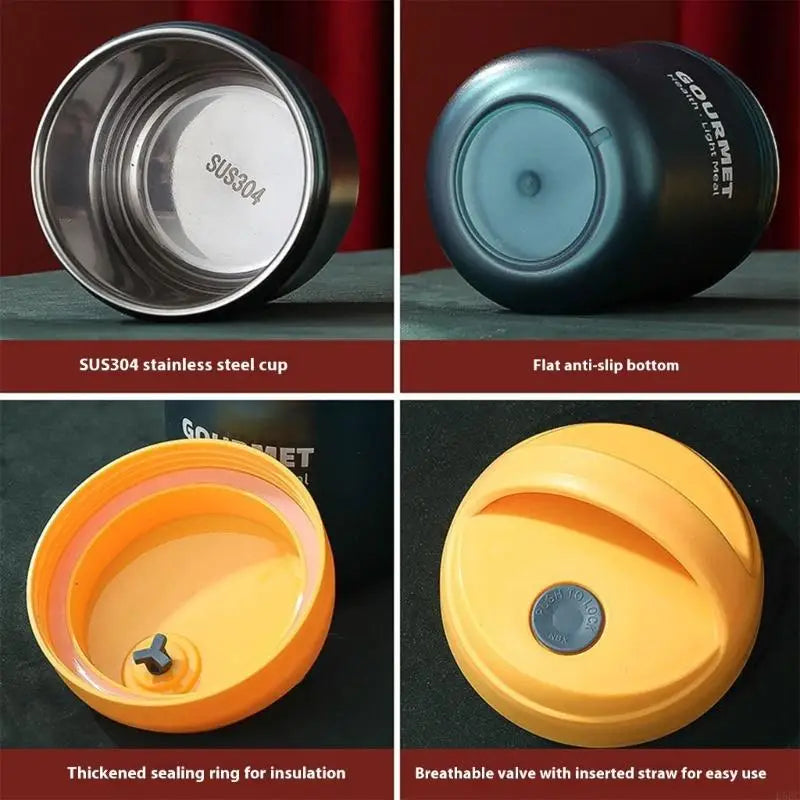 Nonrust Steel Thermal Water Bottle Wide Mouthes Cold Retention Sports