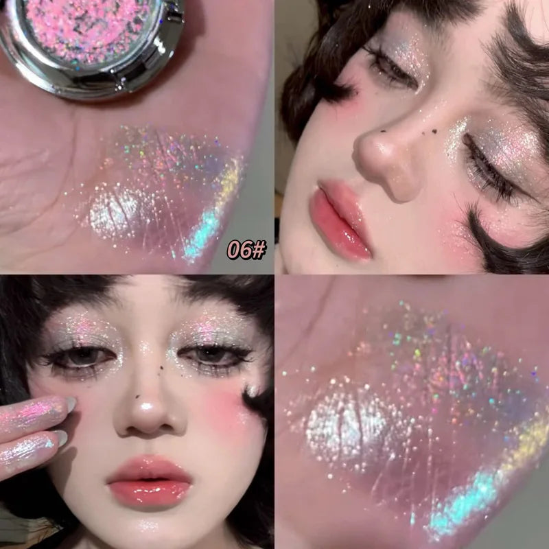 3D Butterfly Embossing Chameleon Eyeshadow Monochrome High-pigment