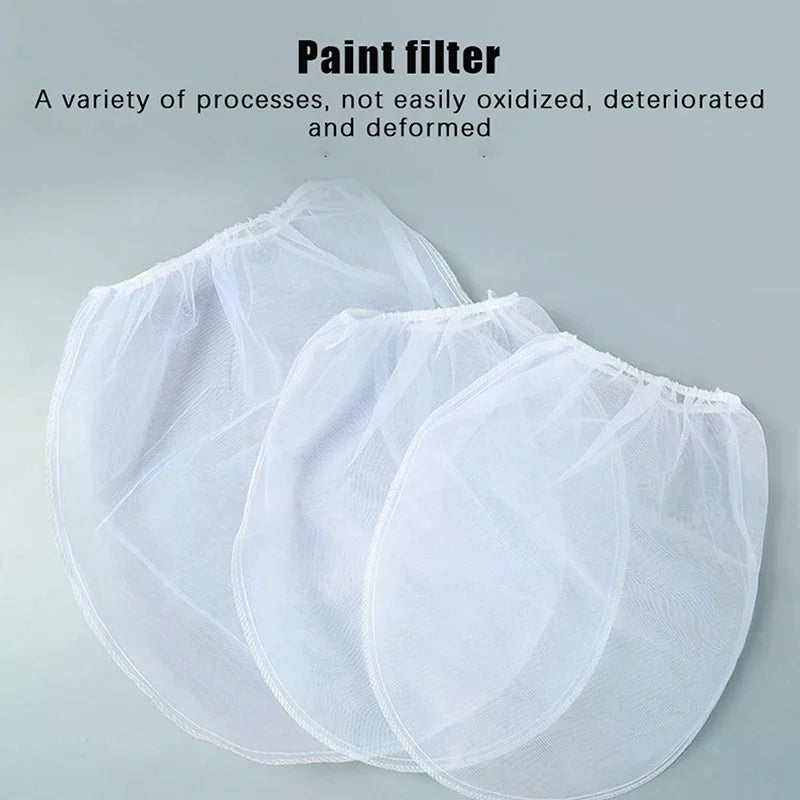 5Pcs Nylon Paint Strainer Bags Top Opening Paint Strainer Bags Paint Screen Net Home Decoration Paint Screen Net Filter Bag Zpaxo