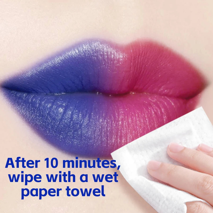 Temperature Change Rose Lipstick Waterproof Female Makeup Sexy Lip