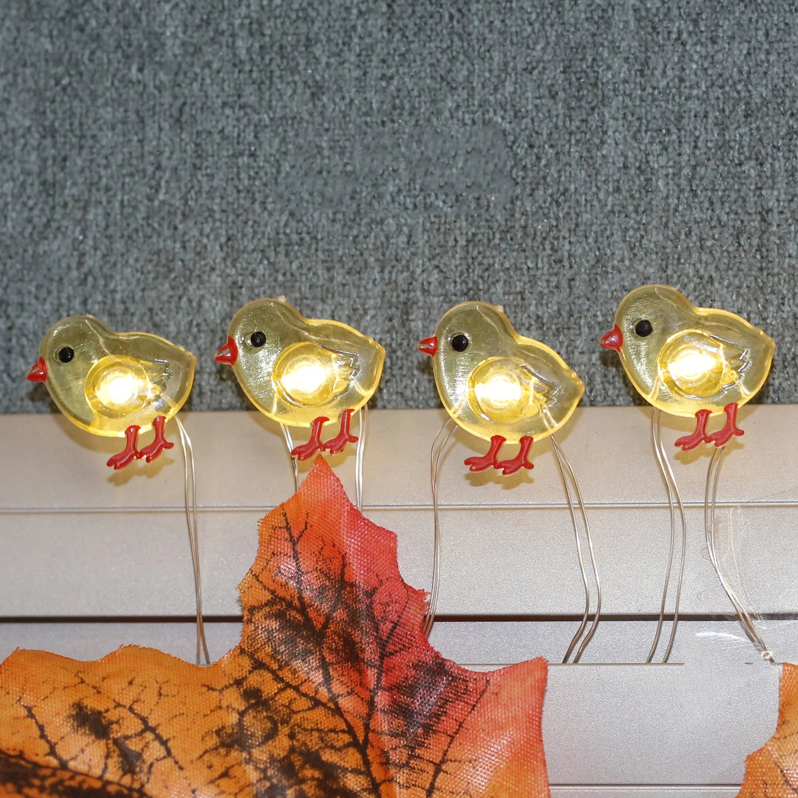 Easter Chicken String Light Decorative Warm Glow Little Shaped LED