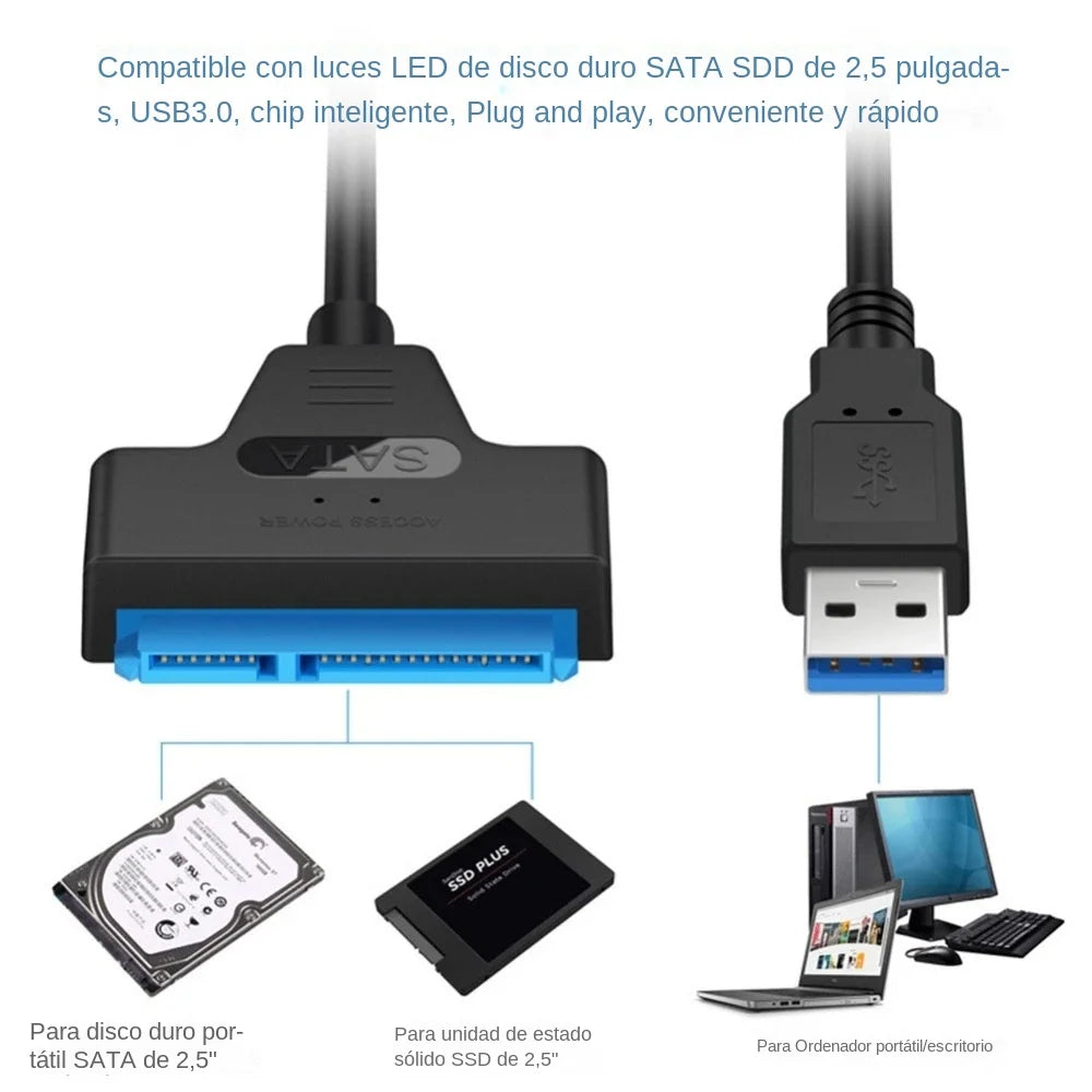 USB 3 0 SATA III Cable Support External HDD SSD Hard Drive Adapter