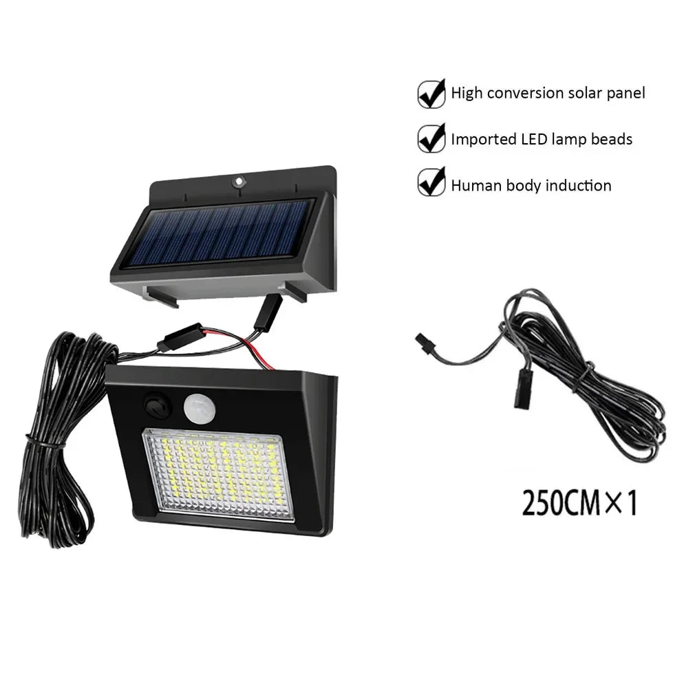 20 30 48 LED Split Integrated Solar Light PIR Motion Sensor Wall Lamp Zpaxo