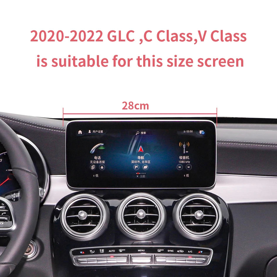 Car Phone Holder For Mercedes-Benz C/GLC/ V-Class 2015-2023 screen navigation bracket magnetic new energy wireless charging rack Zpaxo