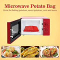Red Microwave Potato Bags Can Be Reused 4 Minutes Fast Cookware