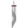 Wind Chime 12 Metal Aluminium Tube Chimes Hooks Outdoor Garden Zpaxo Silver
