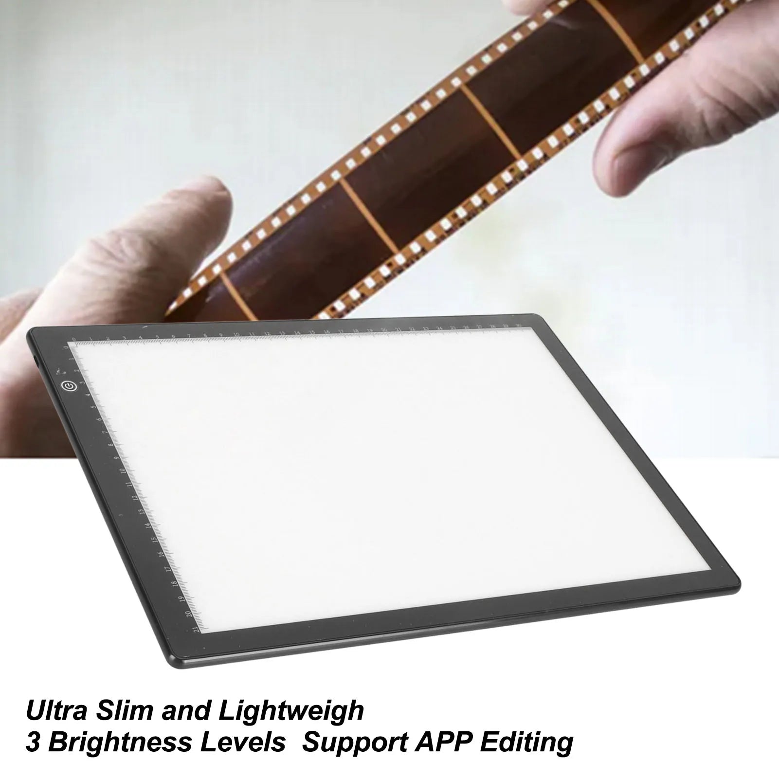 Slide Viewer 3 Brightness Levels A4 Soft LED Light Film Scanning Box