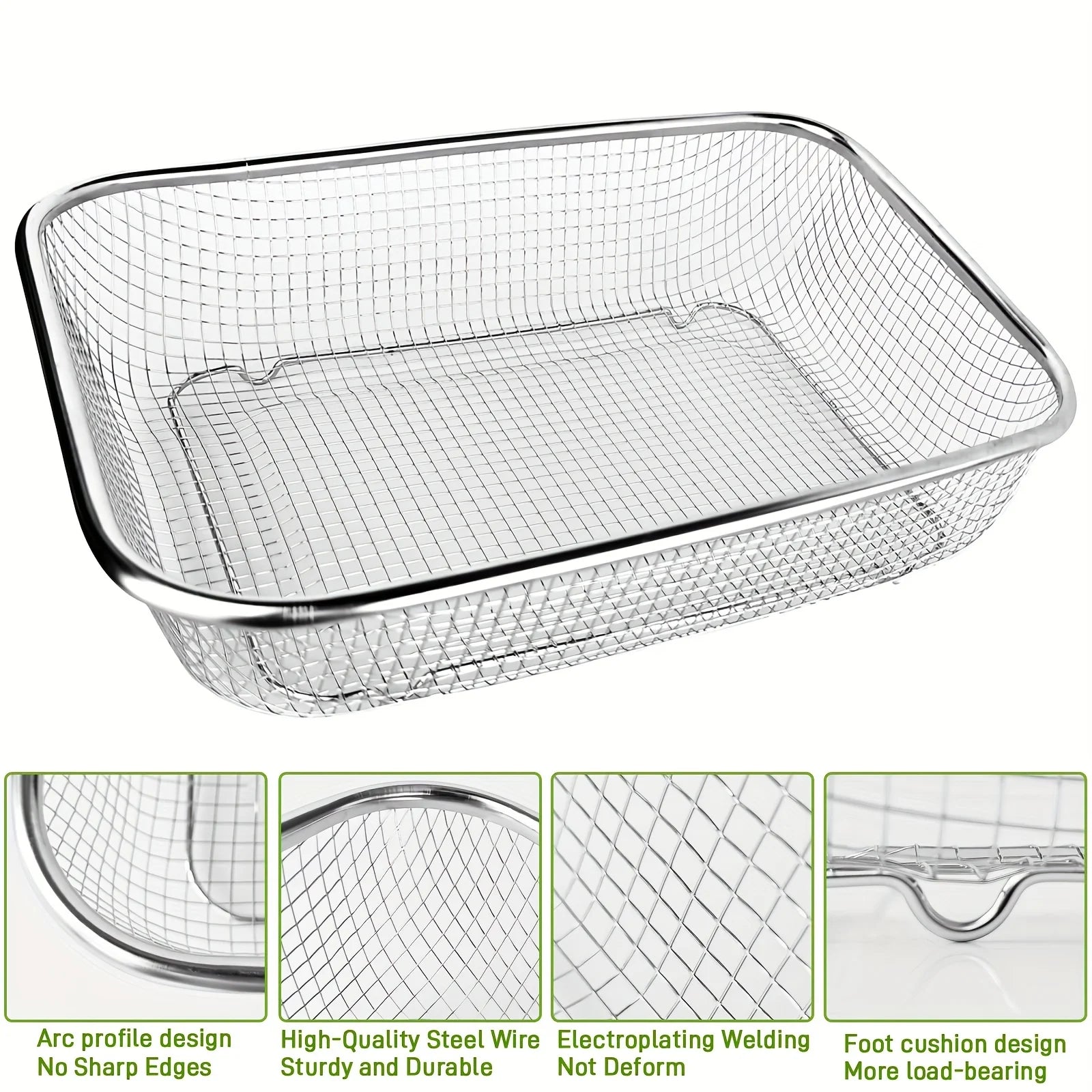 Stainless Steel Soil Sieve Mesh Gardening Rock Filtering Composting