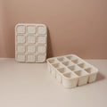 12-Grid Silicone Ice Cube Tray – Easy Release & BPA-Free Silicone Ice Tray Zpaxo 12 grid cream