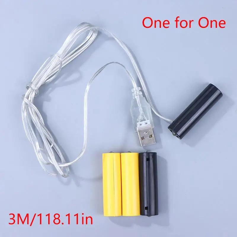 1Set Power Supply Adapter AA Battery Eliminators Eliminate The Need For Frequent Battery Replacement For Christmas Trees Zpaxo A1