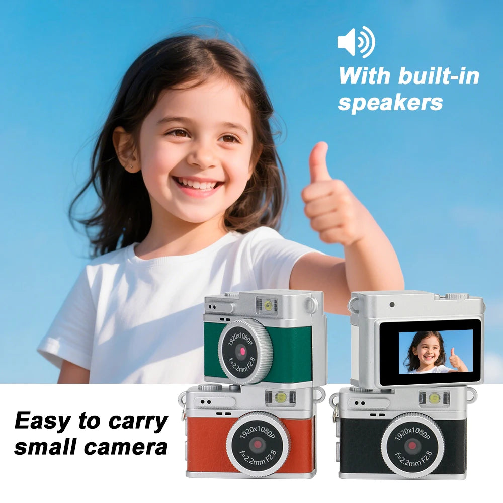 Mini 1080P Small Digtal Camera with Screen Bodycam Compact Kids Camcorder Portable Mini Camera Video Recorder S150 Zpaxo
