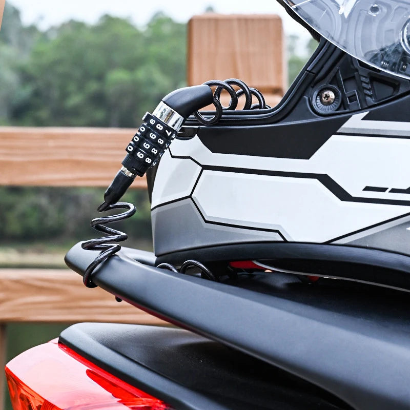 Bicycle Lock Bike Mini 4 Digit Password Wire Mountain Frame Durable