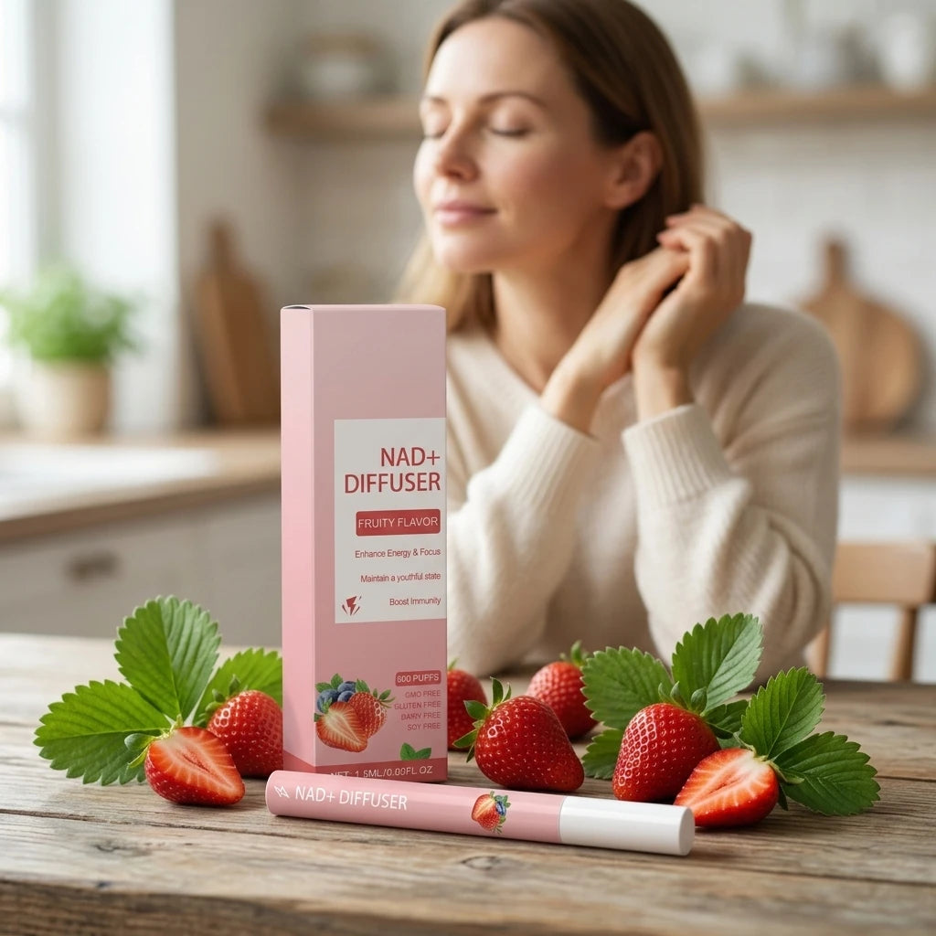 NAD+ Herbal Energy Diffuser Stick | Focus, Immunity & Vitality Herbal Inhalation Diffuser Zpaxo