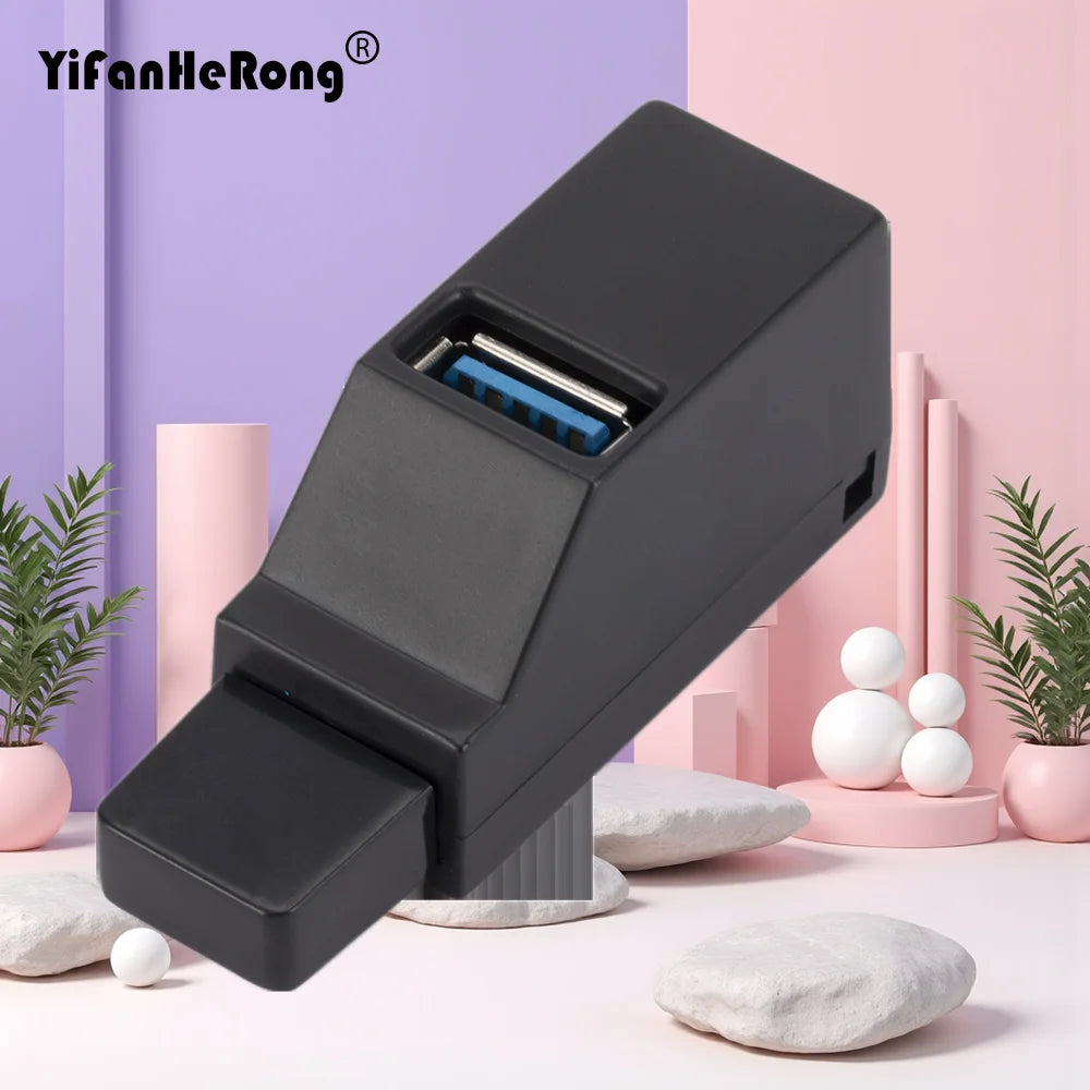 Wireless Expander USB 3.0 2.0 3 Ports HUB USB 3.0 Laptop PC External Data Transfer Splitter Box Adapter for Computer Tablet Zpaxo