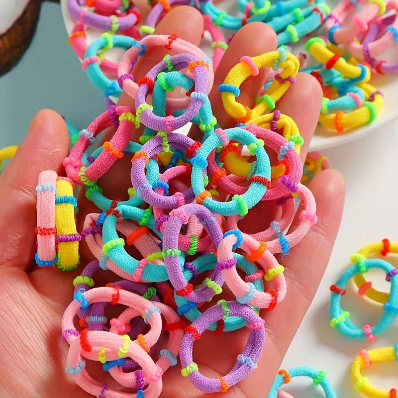 50/100/200/300pcs Assorted Elastic Hair Tie Durable Ponytail Holders for Women Girls Soft Stretchy Rubber Bands Hair Accessories Zpaxo