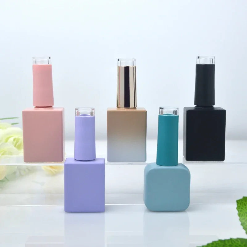 10pcs Black and White Nail Polish Bottle Empty Bottle New Minimalist Style 10ML 5ML15ML Nail Polish Adhesive Empty Bottle New Zpaxo