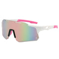 Cycling Glasses Outdoor Sports Sunglasses Men Women Photochromic Cycling Eyewear MTB Glasses Road Riding Bike Sunglasses Goggles Zpaxo White pink