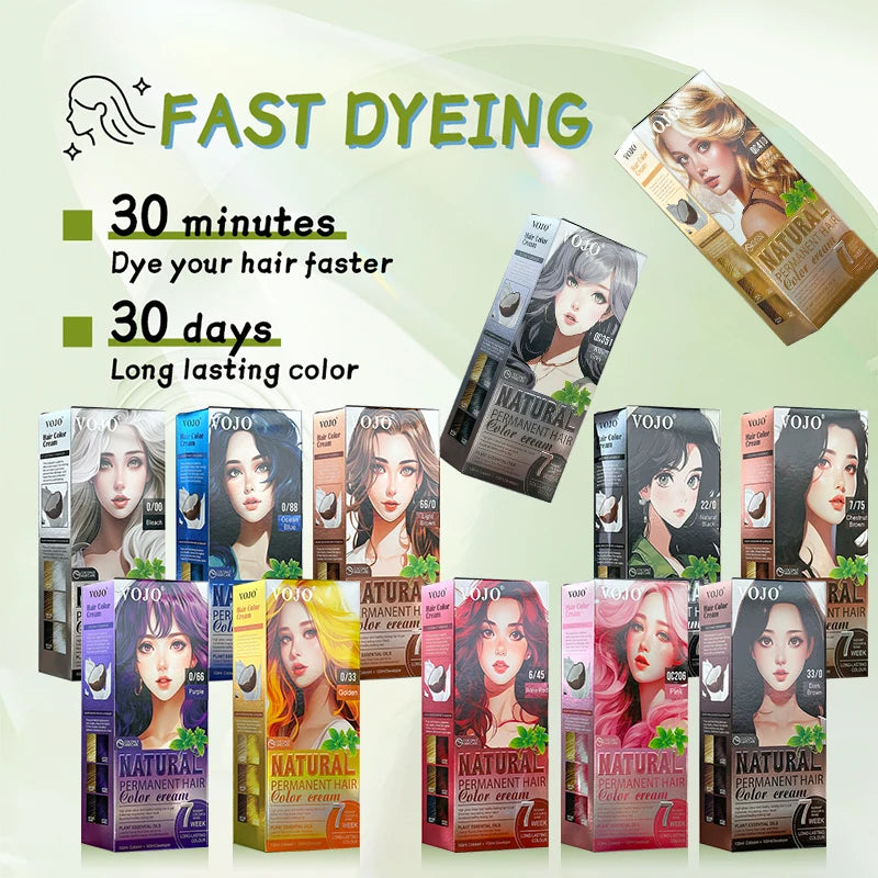 Cartoon Hair Dye Coloring Agent Shampoo Vibrant Shades Nourishing Zpaxo