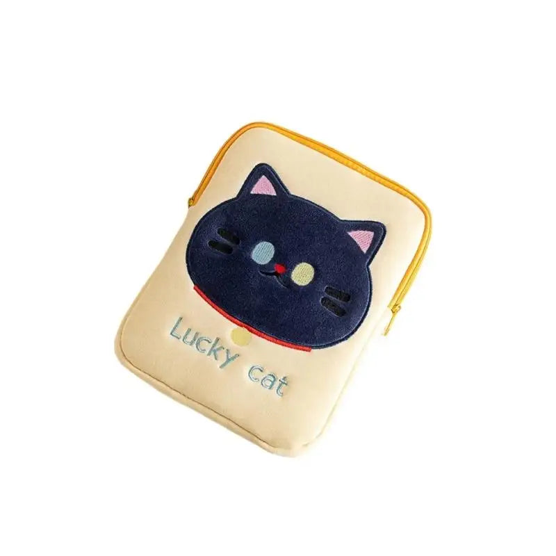 652F Kitten Pattern Laptop Sleeve Case Shockproof Padding Carrying Zpaxo Yellow 11-inch CN