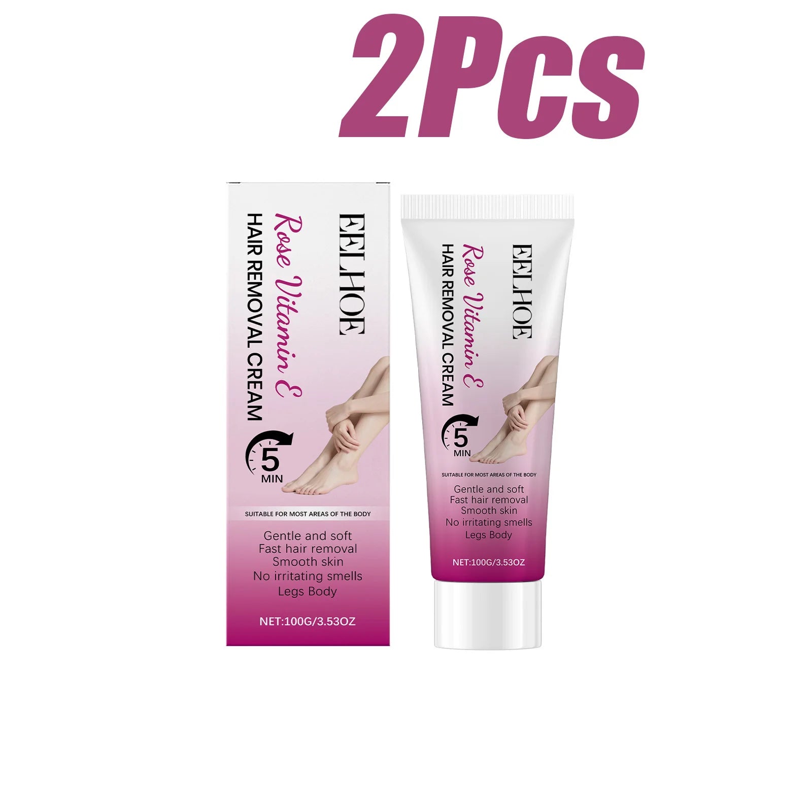 Eelhoe Gentle Hair Removal Cream – Painless Depilatory 100g Hair Removal Cream Zpaxo 200g Boxed