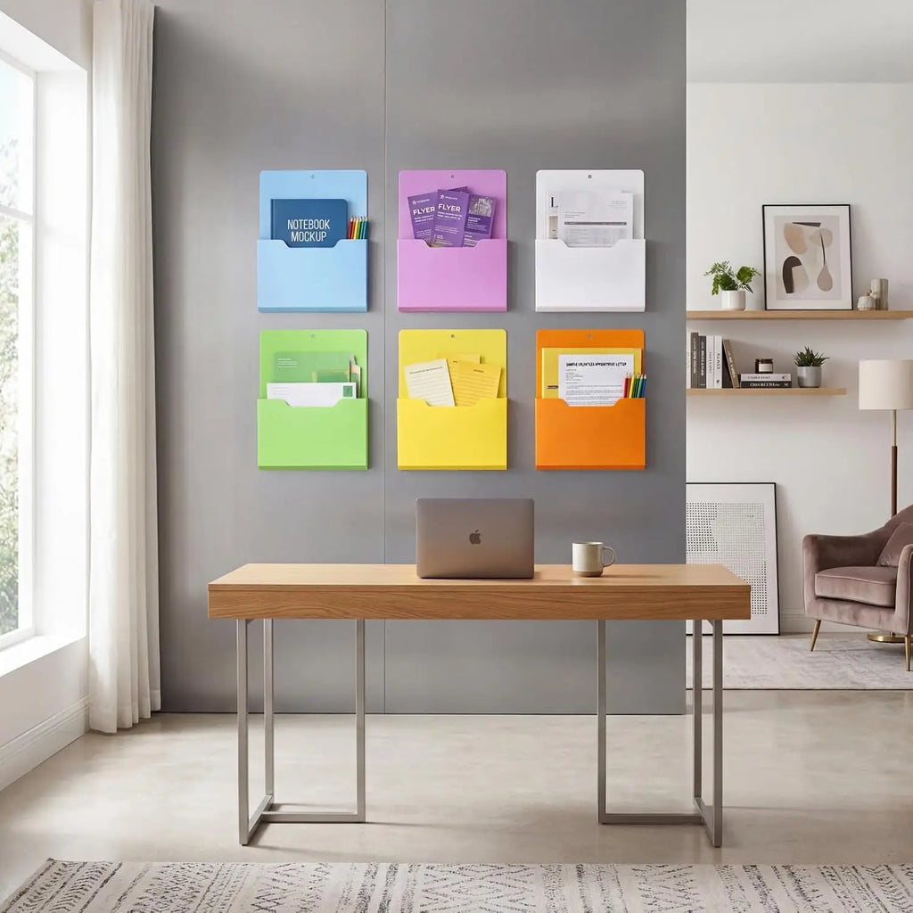 Magnetic Wall Mount File Holder Box Strong Magnet Storage Organizer