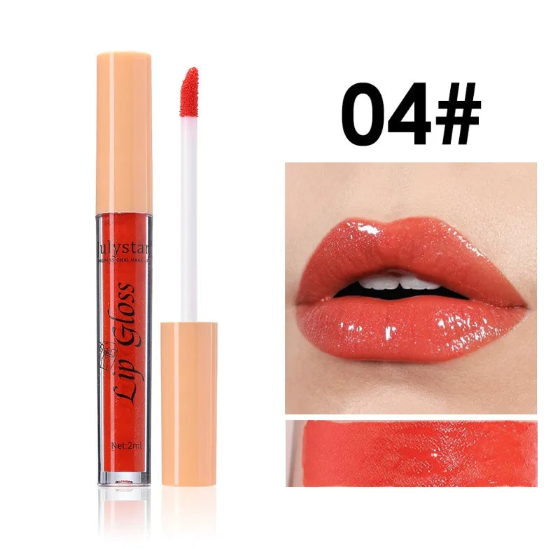8 Color Glitter Lip Glaze Water Light Mirror Pearlescent Lip Gloss Moisturizing Shimmer Liquid Lipstick Long Lasting Lip Makeup Zpaxo 04
