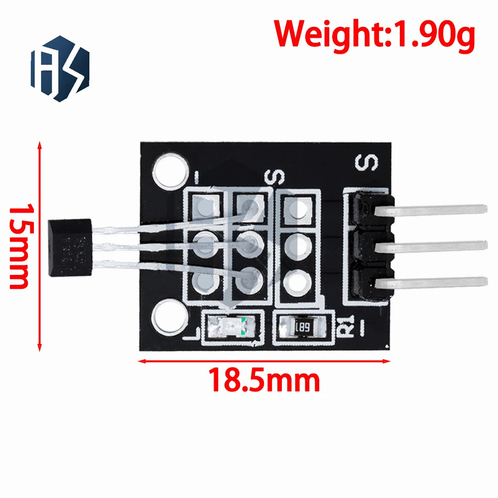 A3144 High Sensitivity Hall Sensor, Magnetic Switch Module Replacement for KY-003 Zpaxo