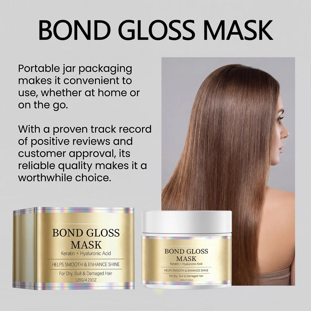Bond Gloss Mask: Repair & Shine for Dry, Damaged Hair Bond Gloss Mask: Repair & Shine for Dry, Damaged Hair Zpaxo