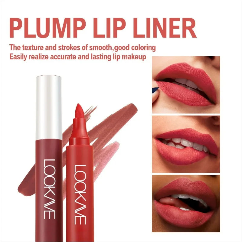 Matte Liquid Lip Liner Marker Pen Lasting Lipstick Waterproof Long