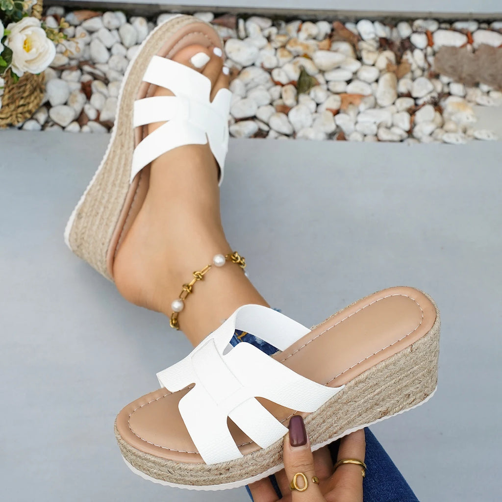 Women Sandals Trend Anti-slip Slippers Thick Bottom Casual Shoes Summer Platform Wedges Sandals Fashion Outdoor Slides Women Zpaxo