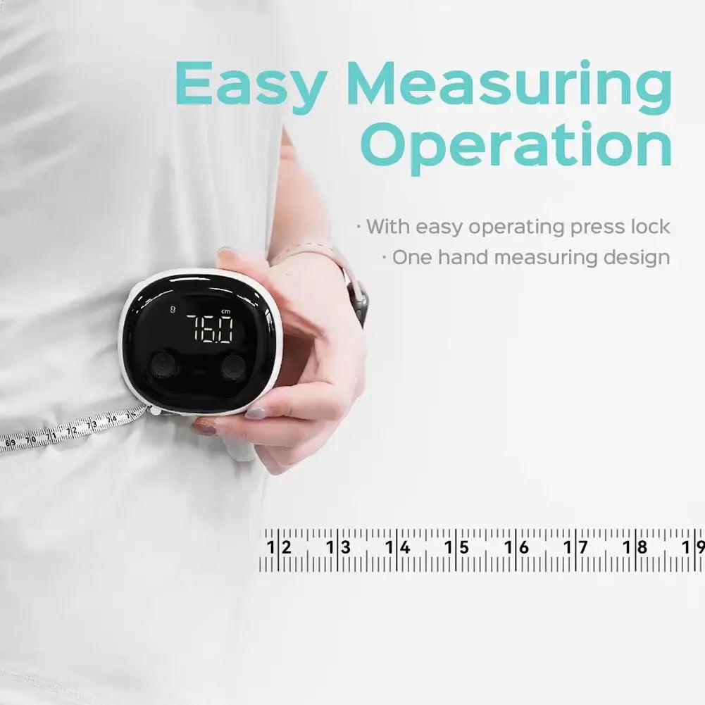 Smart Bluetooth Body Tape Measure | Digital Caliper App Sync Smart Body Tape Measure Zpaxo