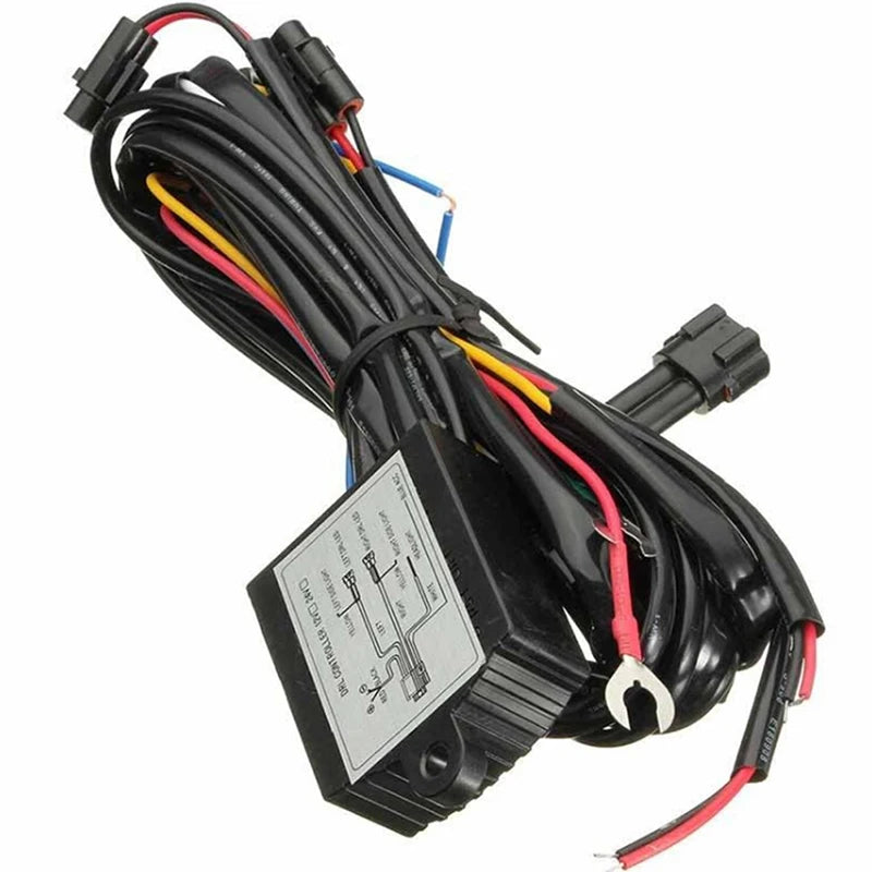 1Pc 12V 30W DRL Control Switch Harness Car DRL Daytime Running Light Dimmer Dimming Relay Control Switch Harness Zpaxo