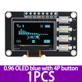 SSD1106 SSD1315 0 96 1 3 OLED Keypad Module 4x4 16-Key Combo Arduino Zpaxo 1pcs 0.96 4P blue
