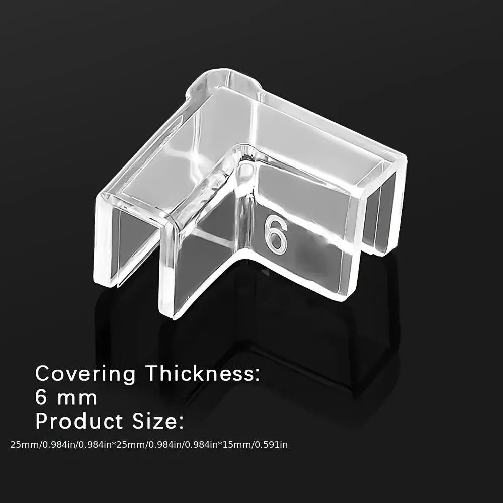 Transparent Silicone Fish Tank Corner Protectors Adhesive-free