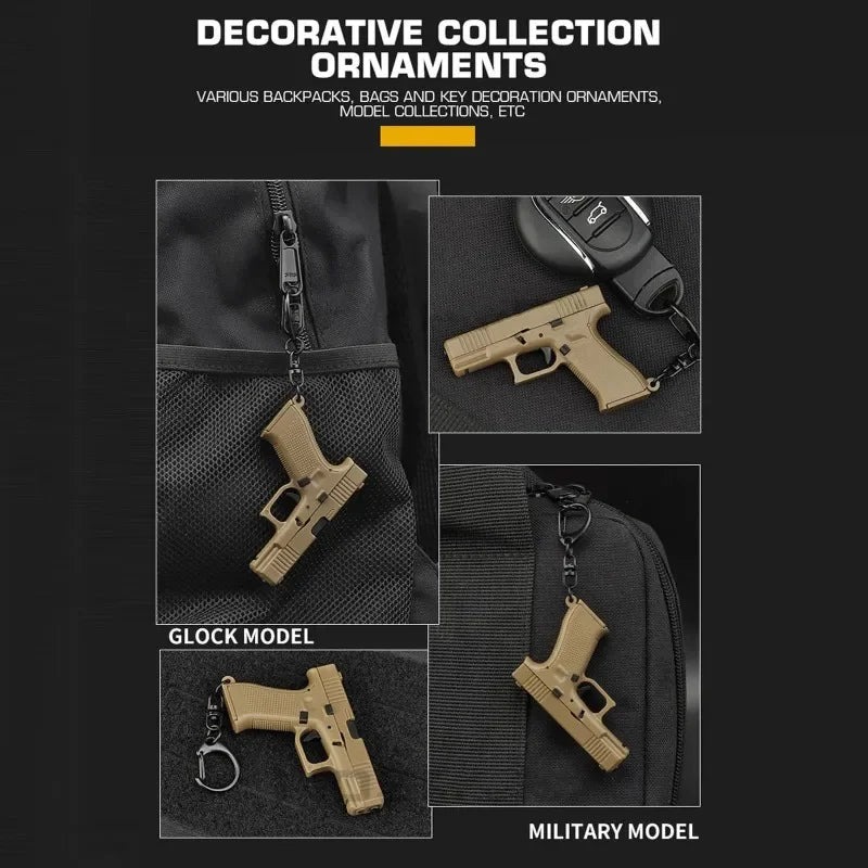 G45 Pistol Keychain – Realistic Mini Tactical Model Key Ring
