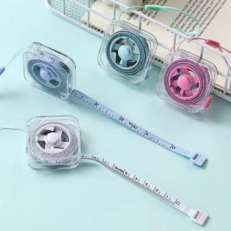 Cute Macaron Mini Retractable Measuring Tape Portable Soft Body